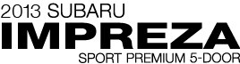 2013 Subaru Impreza 2.0i Sport Premium 5dr (M5)